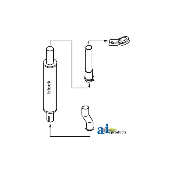Muffler & Pipe Conversion Kit 8.7" x10.4" x30.7"